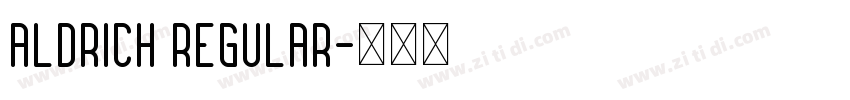 Aldrich Regular字体转换